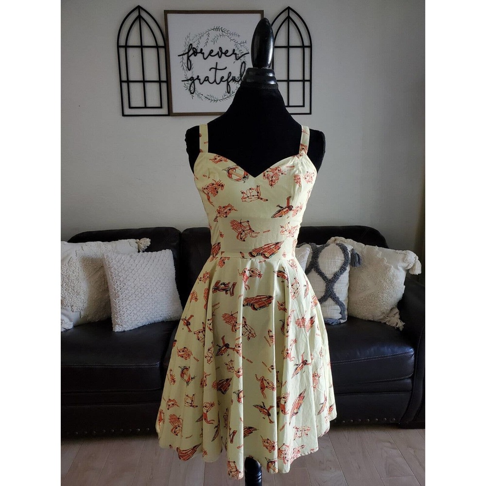 Bernie Dexter Celestial Sky Horoscope Zodiac Space Pinup Astrology dress